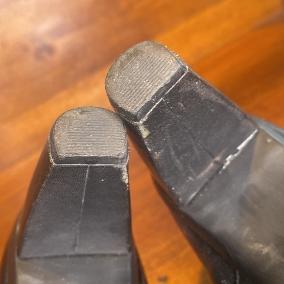 Umberto Raffini signature black Leather platform ankle boots Eu 39 US 8.5 - Picture 14 of 14